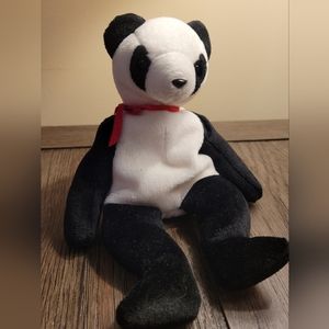 Ty Beanie Babies Collection Panda Fortune